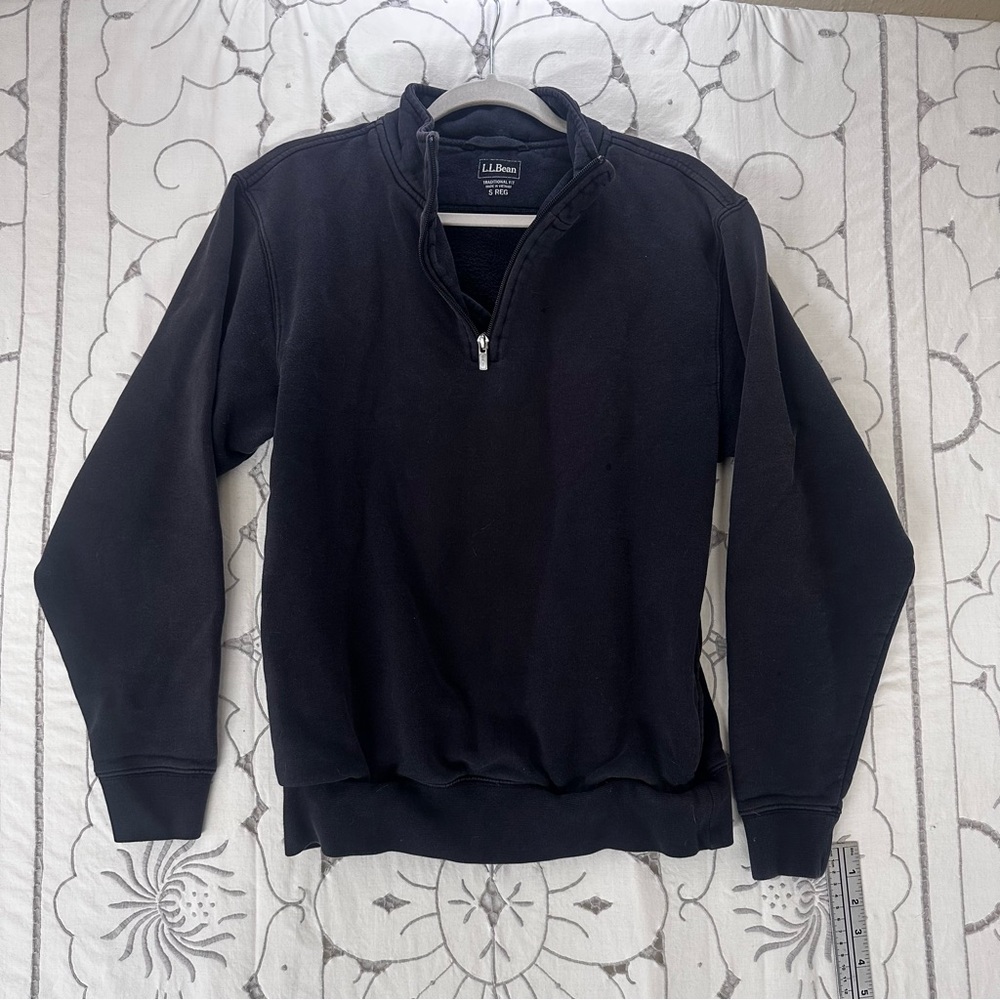 L.L. Bean Traditional Fit Cotton Quarter Zip Sweater – Men’s S